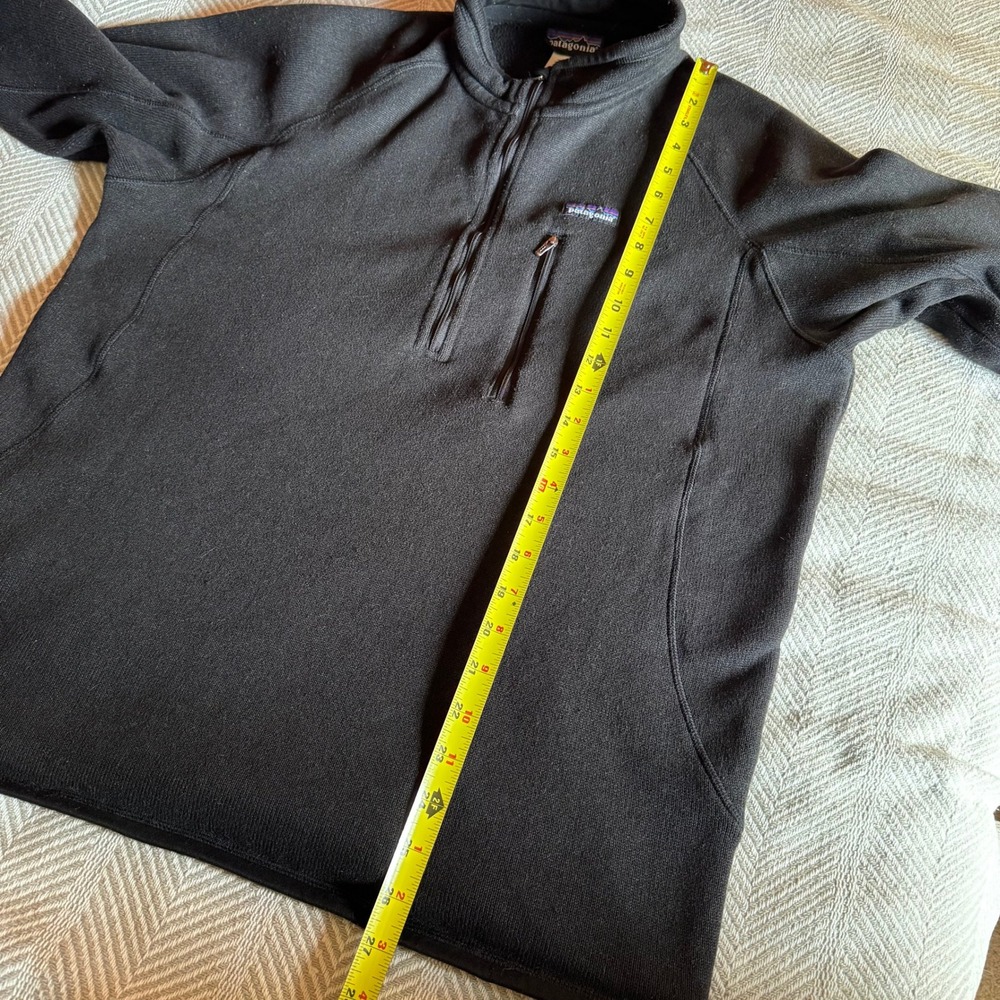 Patagonia Better Sweater 1/4 Zip Fleece Pullover Mens Large Black - Picture 9 of 9